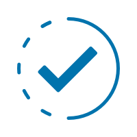 check mark in circle icon