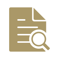 magnifying glass on document icon